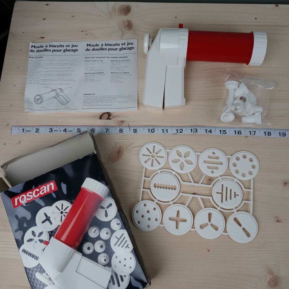 Roscan Biscuit / Cookie Press Maker New In Box